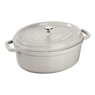 Braadpan Staub White Truffel ovaal 31 cm